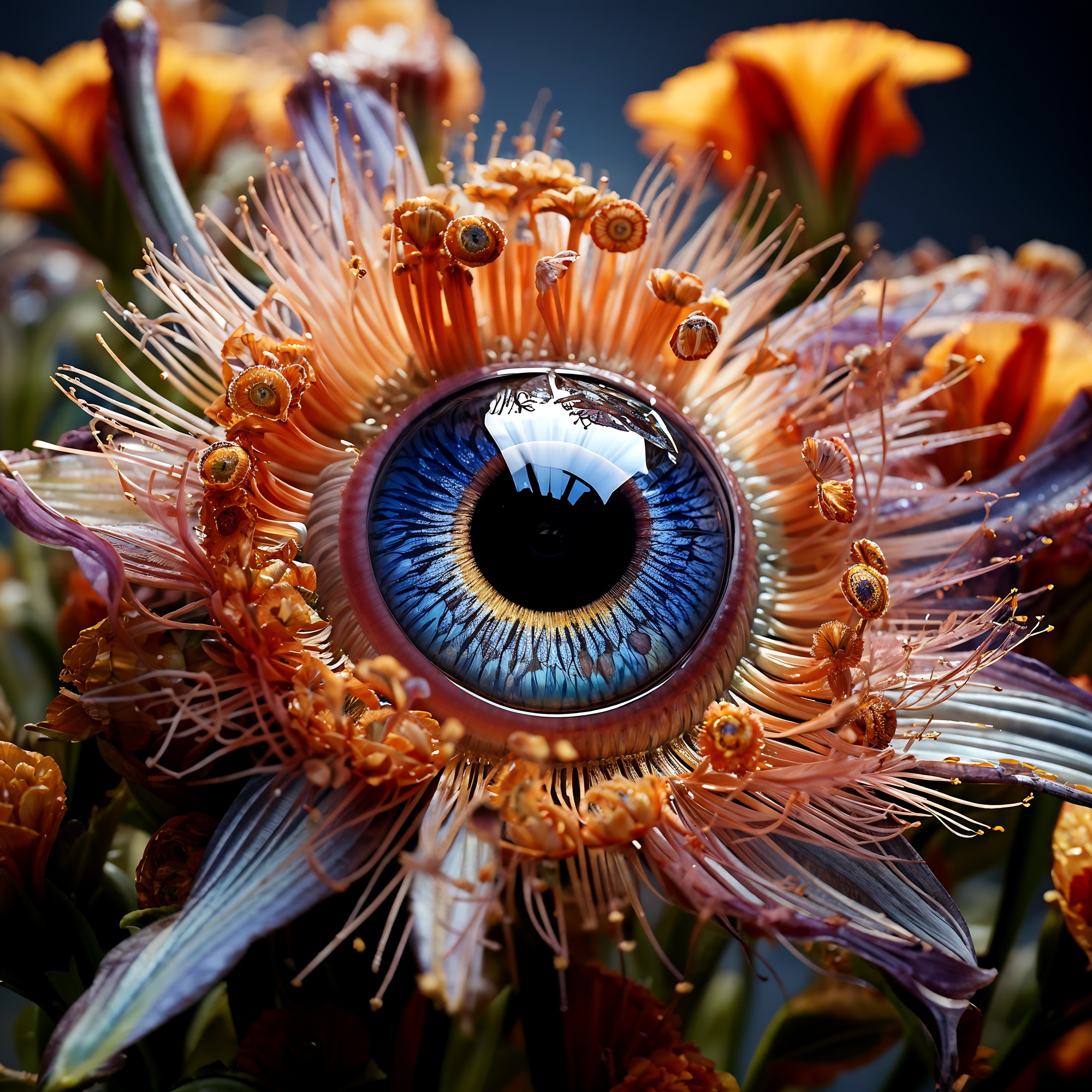 Image jigsaw puzzle titled Eye Full Flower