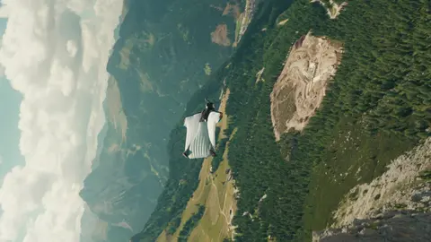 Wingsuit flying, Dolomites