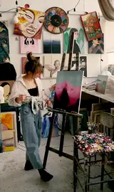 Artist at work