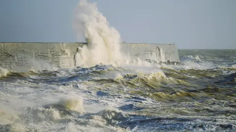 Lighthouse in stormy Seas