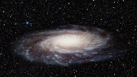 Spiral Galaxy Spinning