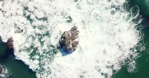 Water Crashing on the Rocks