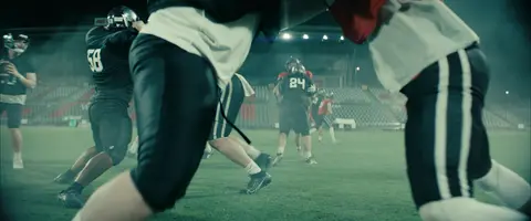 The line of scrimmage
