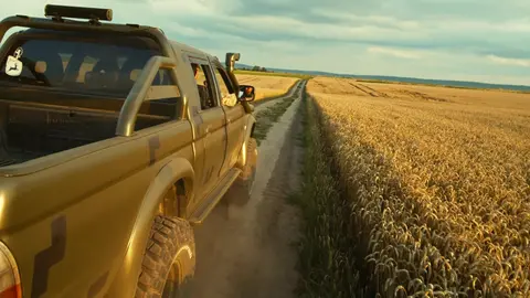 Pickup Truck on the Prairie