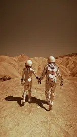 Couple on Mars