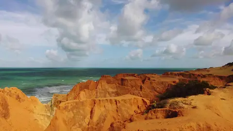 Beach Sea Ocean Drone Cam