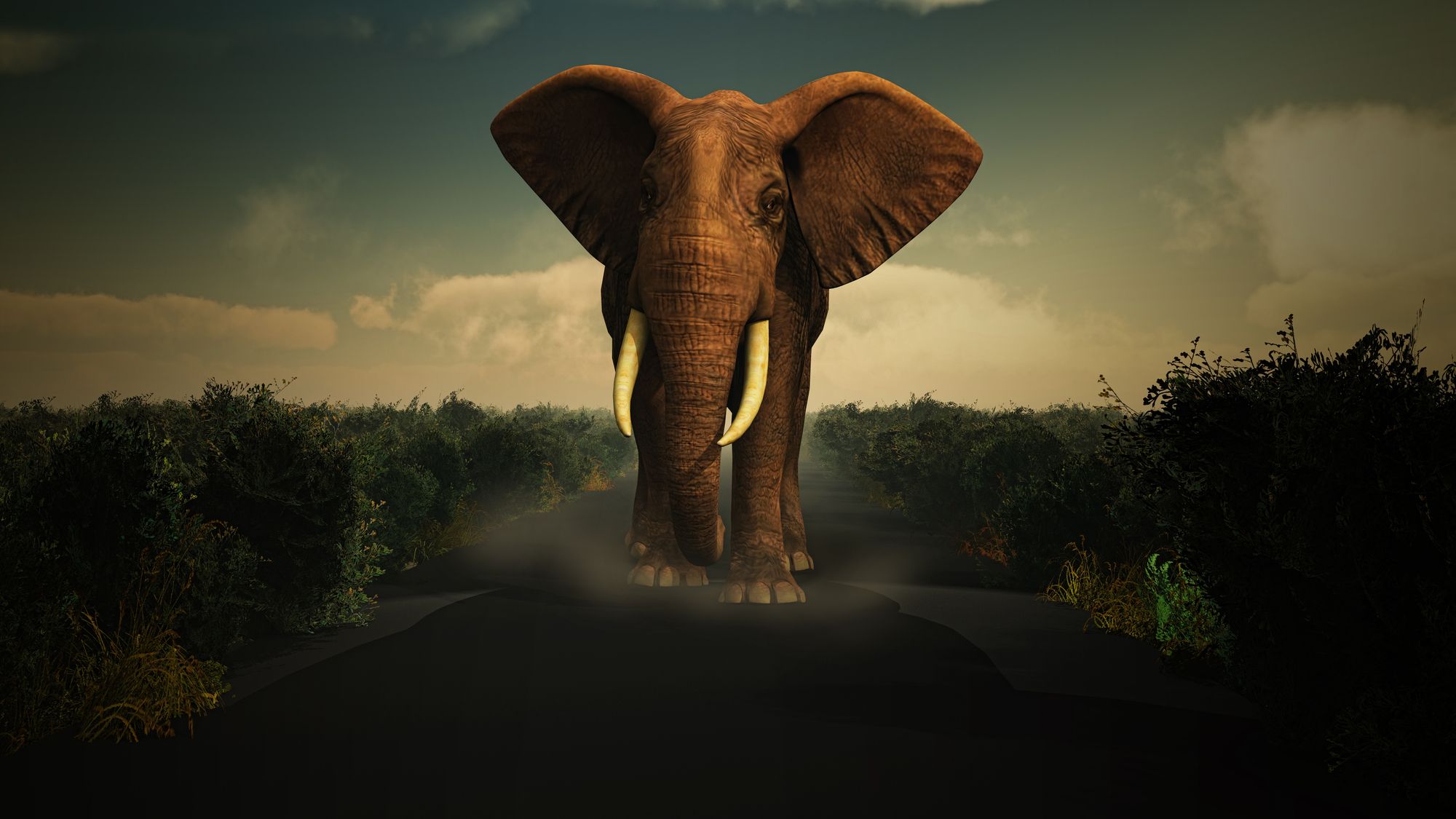 Image jigsaw puzzle titled Elephant